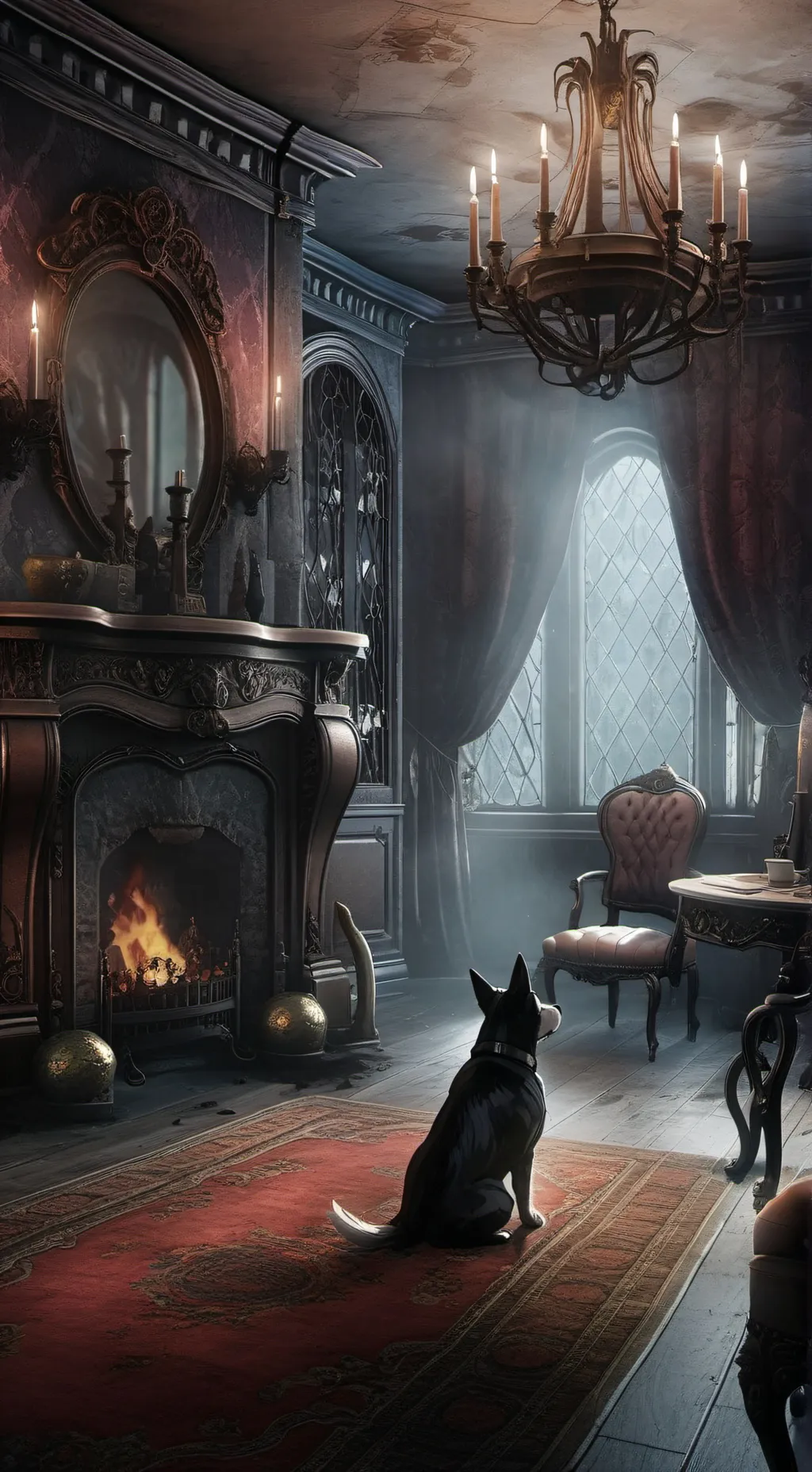 ai character: 13 Dead End Drive💰 background