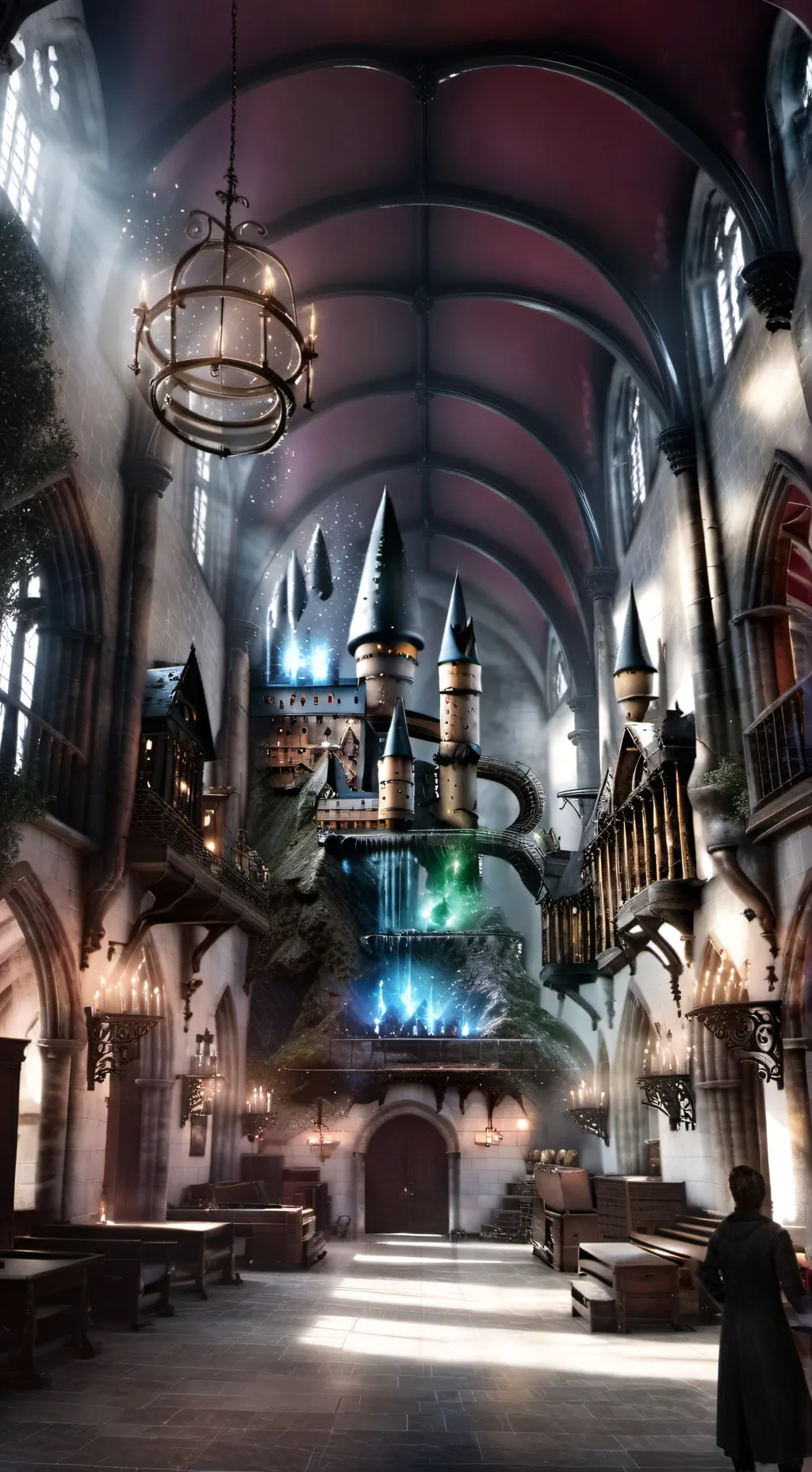 ai character: Hogwarts  background