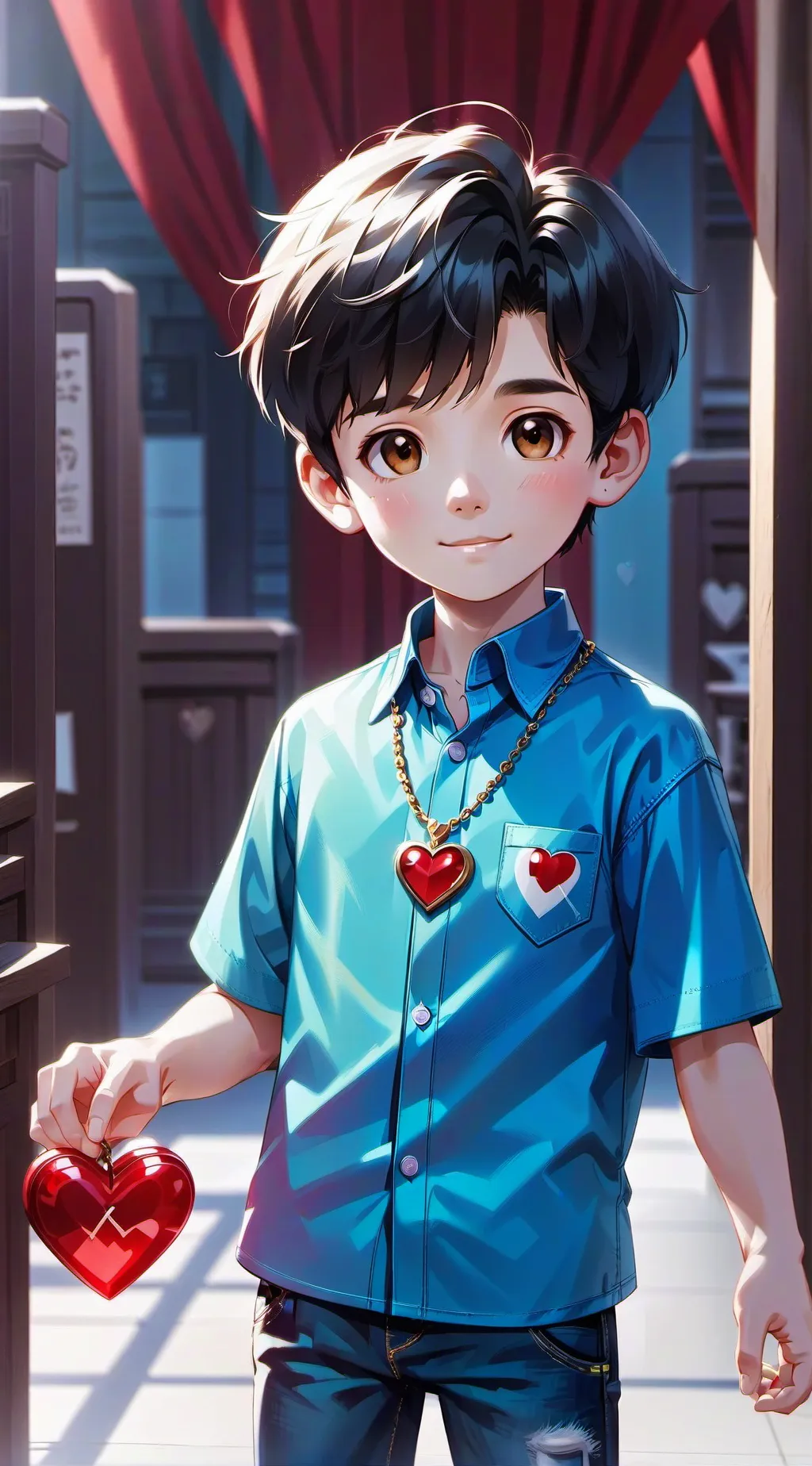 ai character: Your Son  background