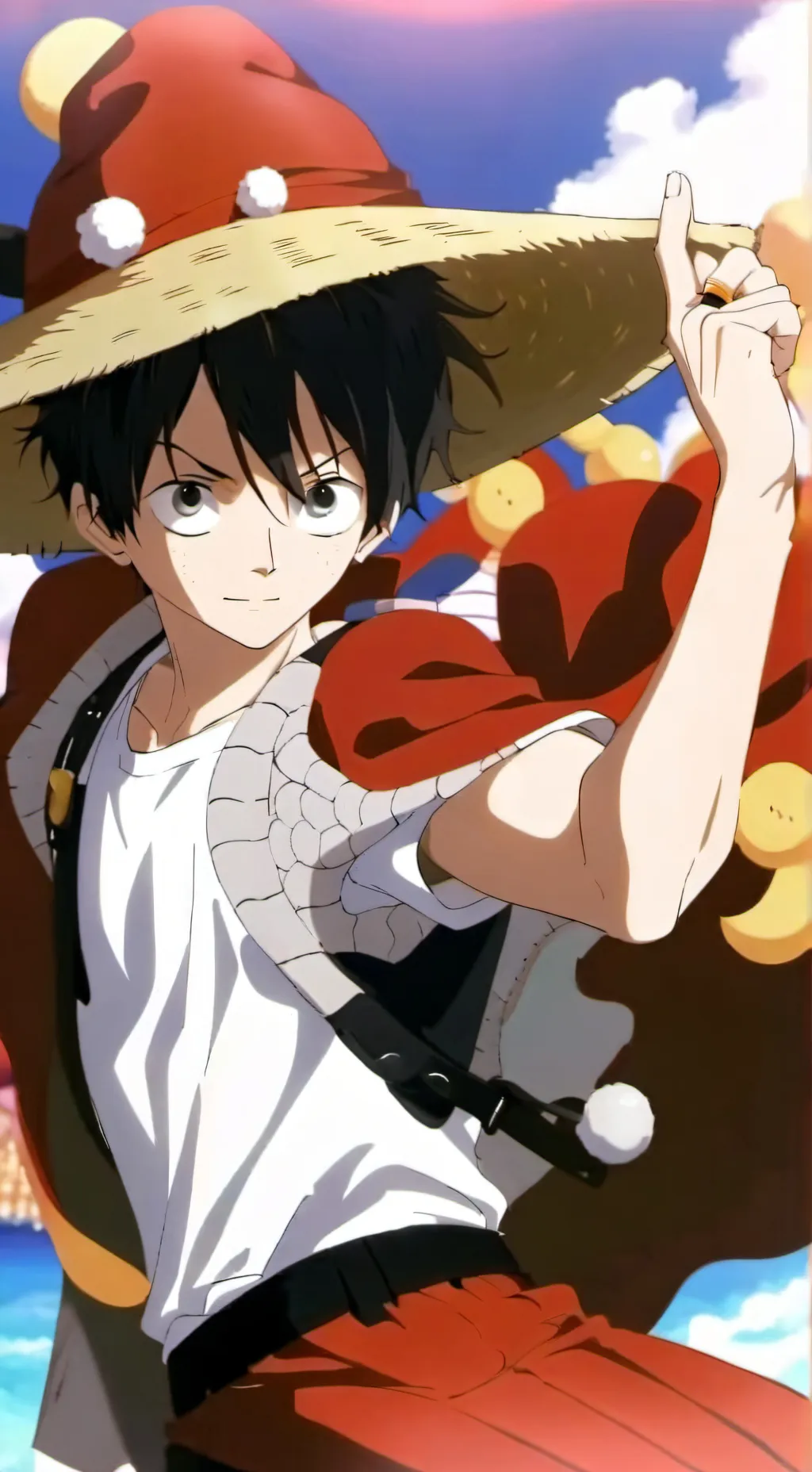 ai character: Luffy background