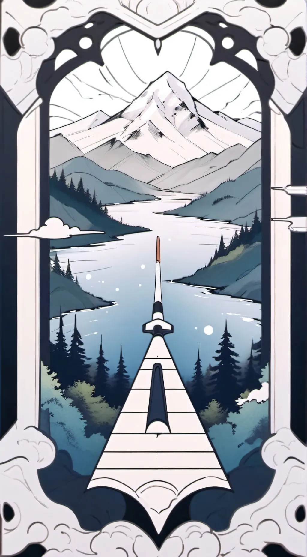 ai character:  `MHA - Winter ` background