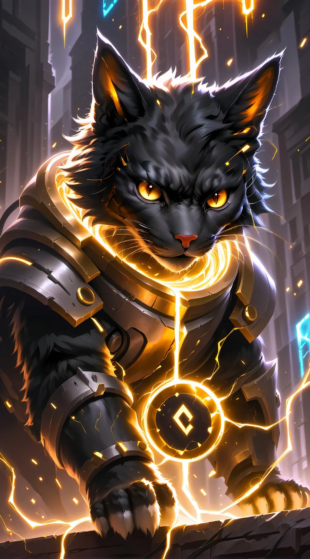 ai character: Romeo el gato background