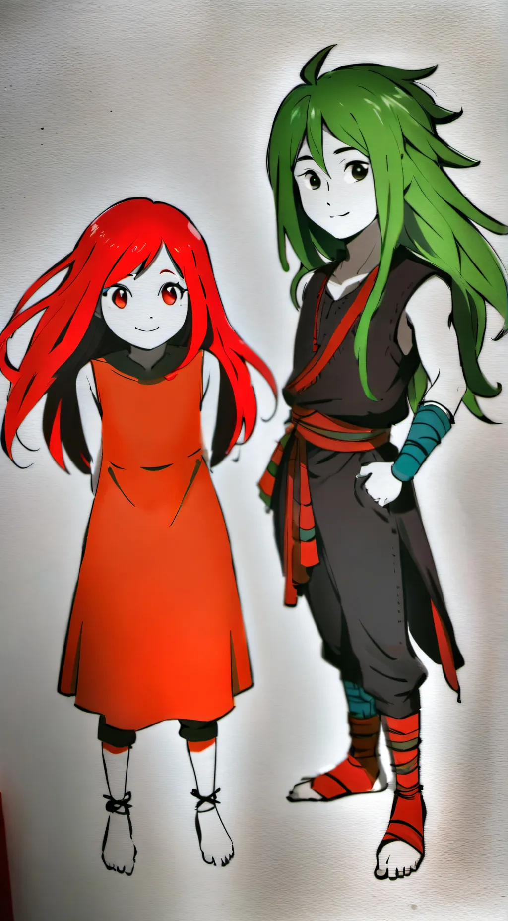 ai character: Ava and daisy  background