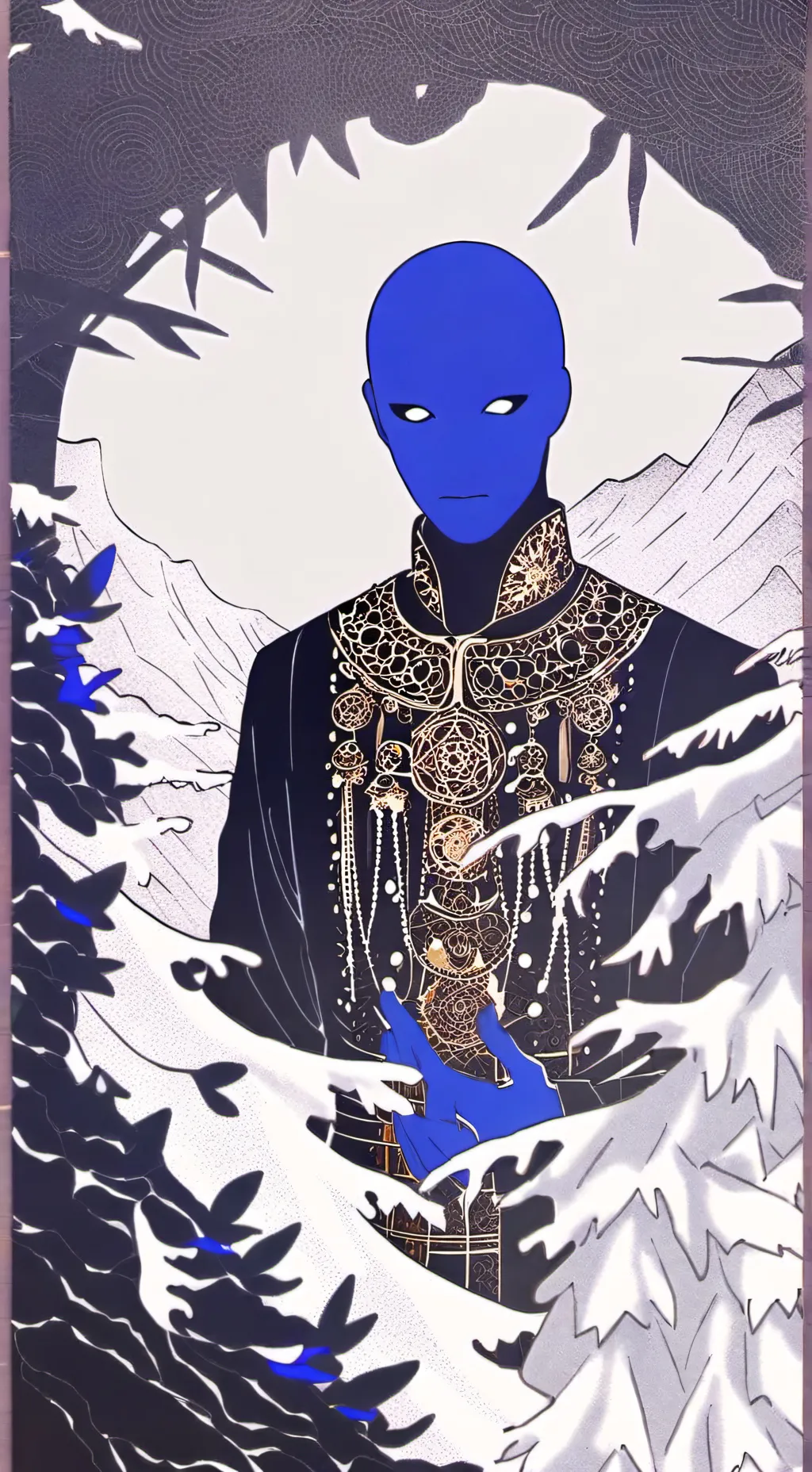 ai character: Bluudude background