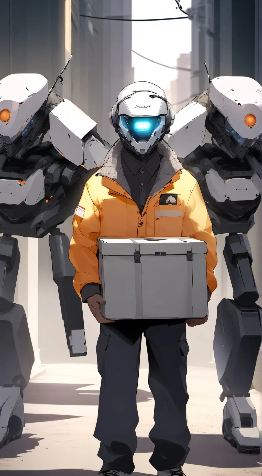 ai character: Murder drones  background