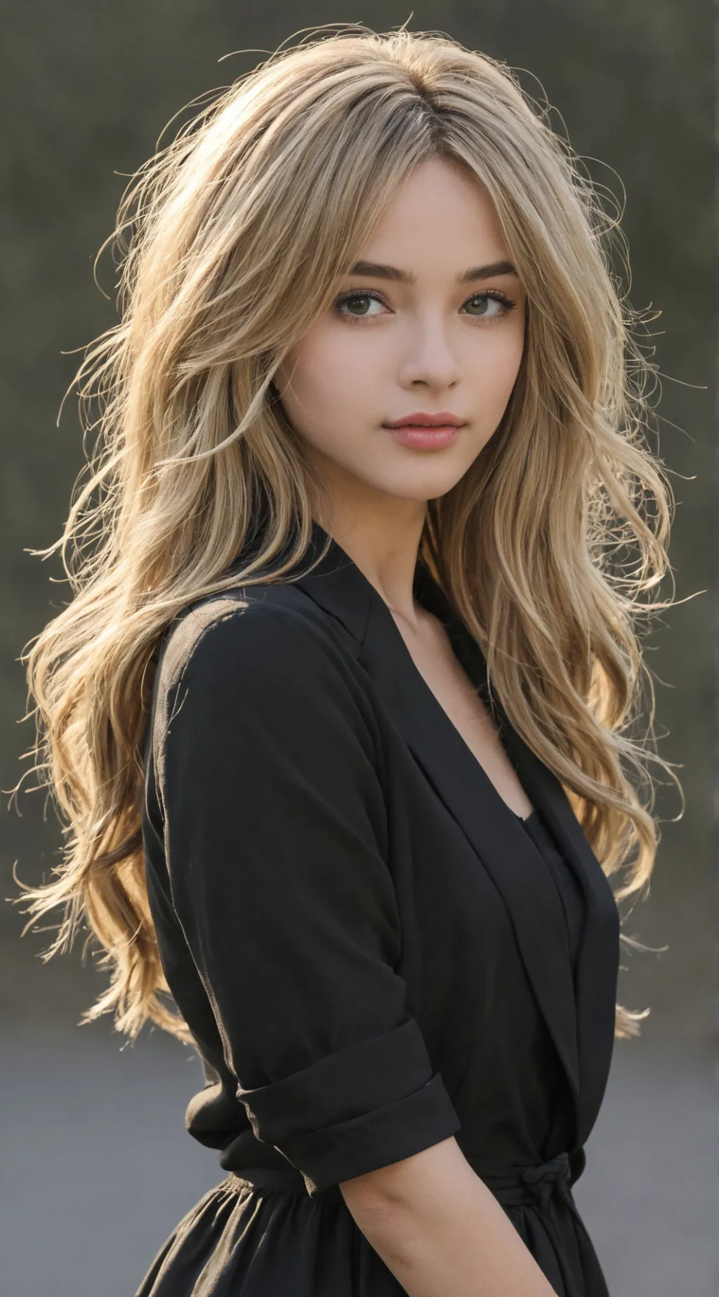 ai character: Competitive Girlfr background