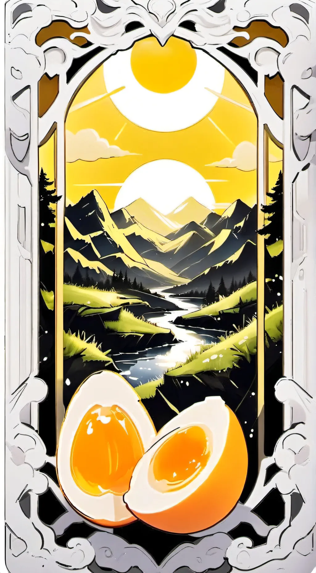 ai character: Eggy background