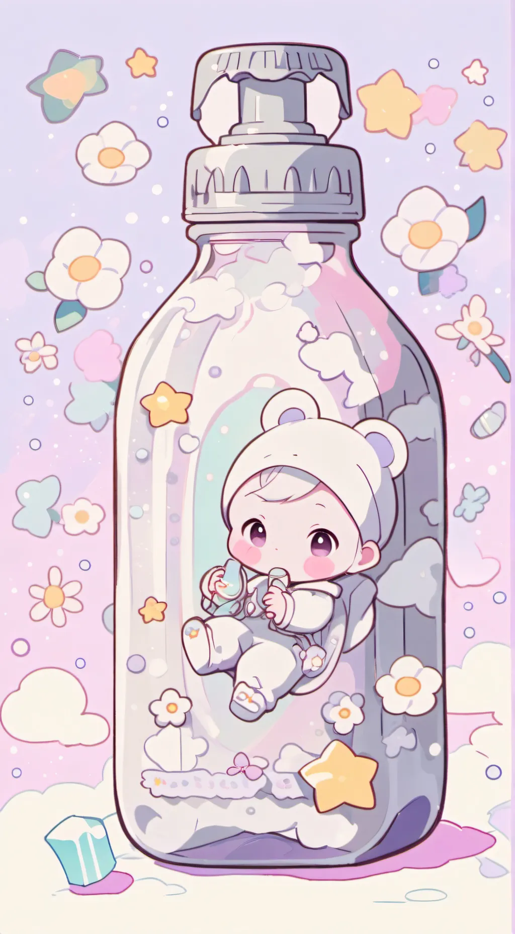 ai character: Forever pregnant  background