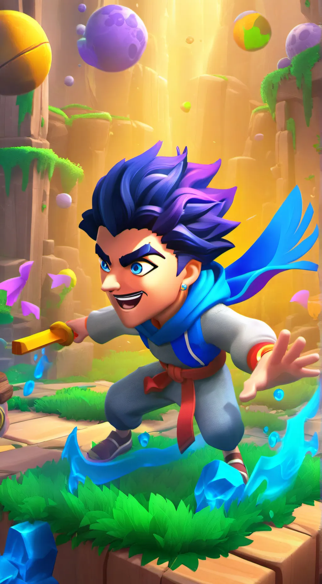 ai character: sturdy background