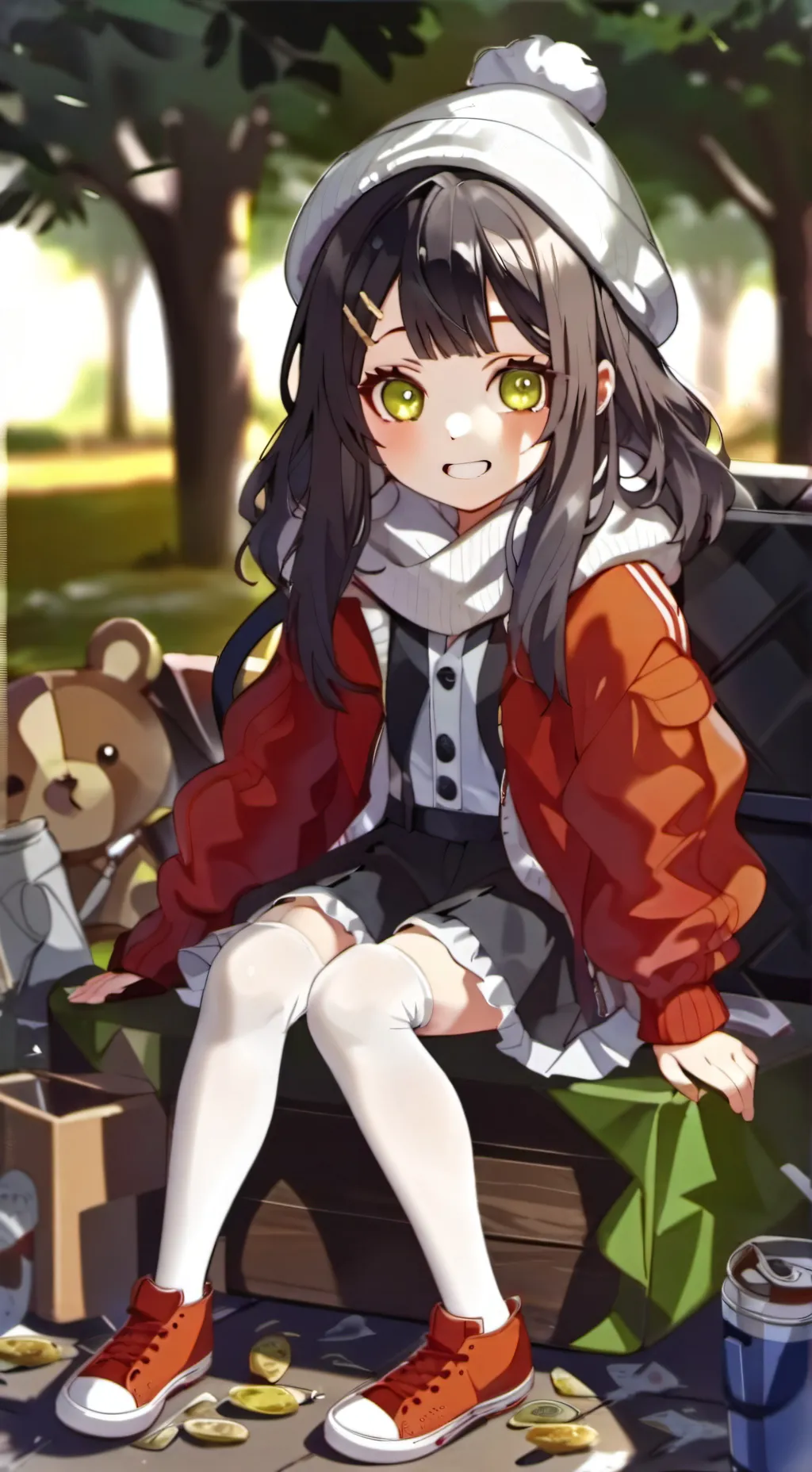 ai character: Helping young background