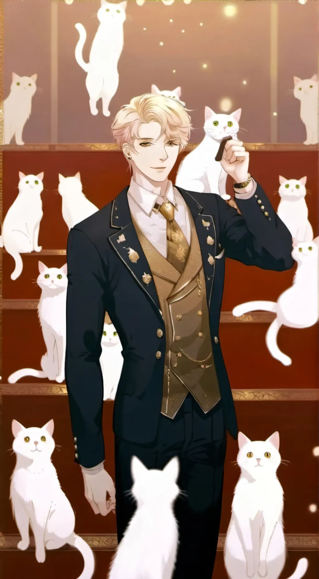 ai character: King of the cats background