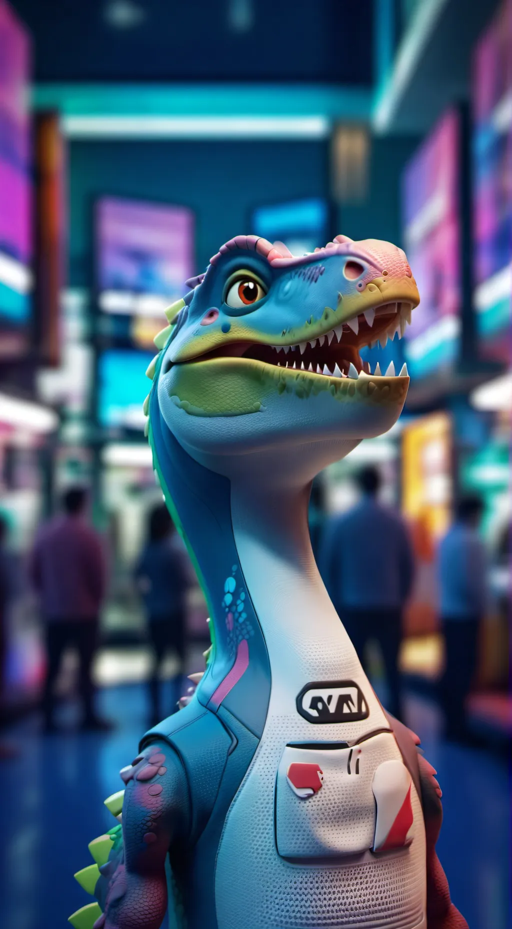 ai character: DinoMeme background