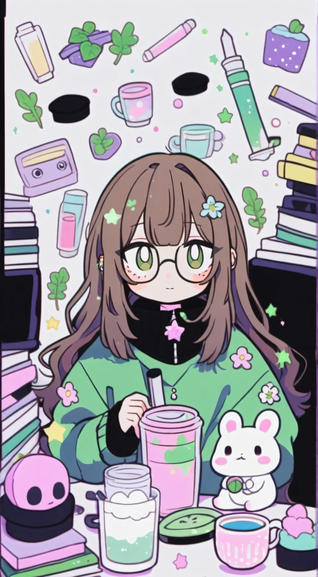 ai character: Zsanett background