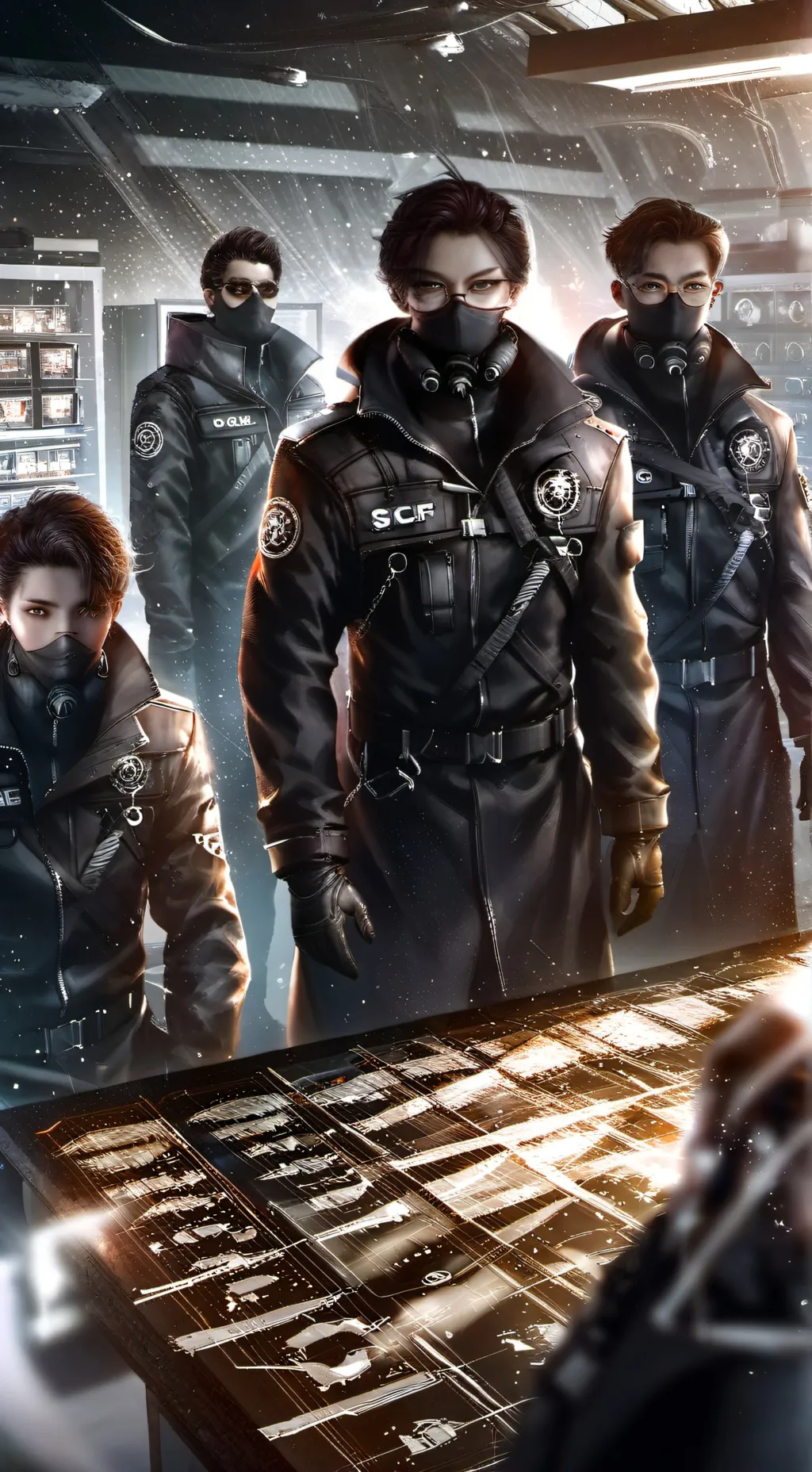 ai character: SCP guards.  background