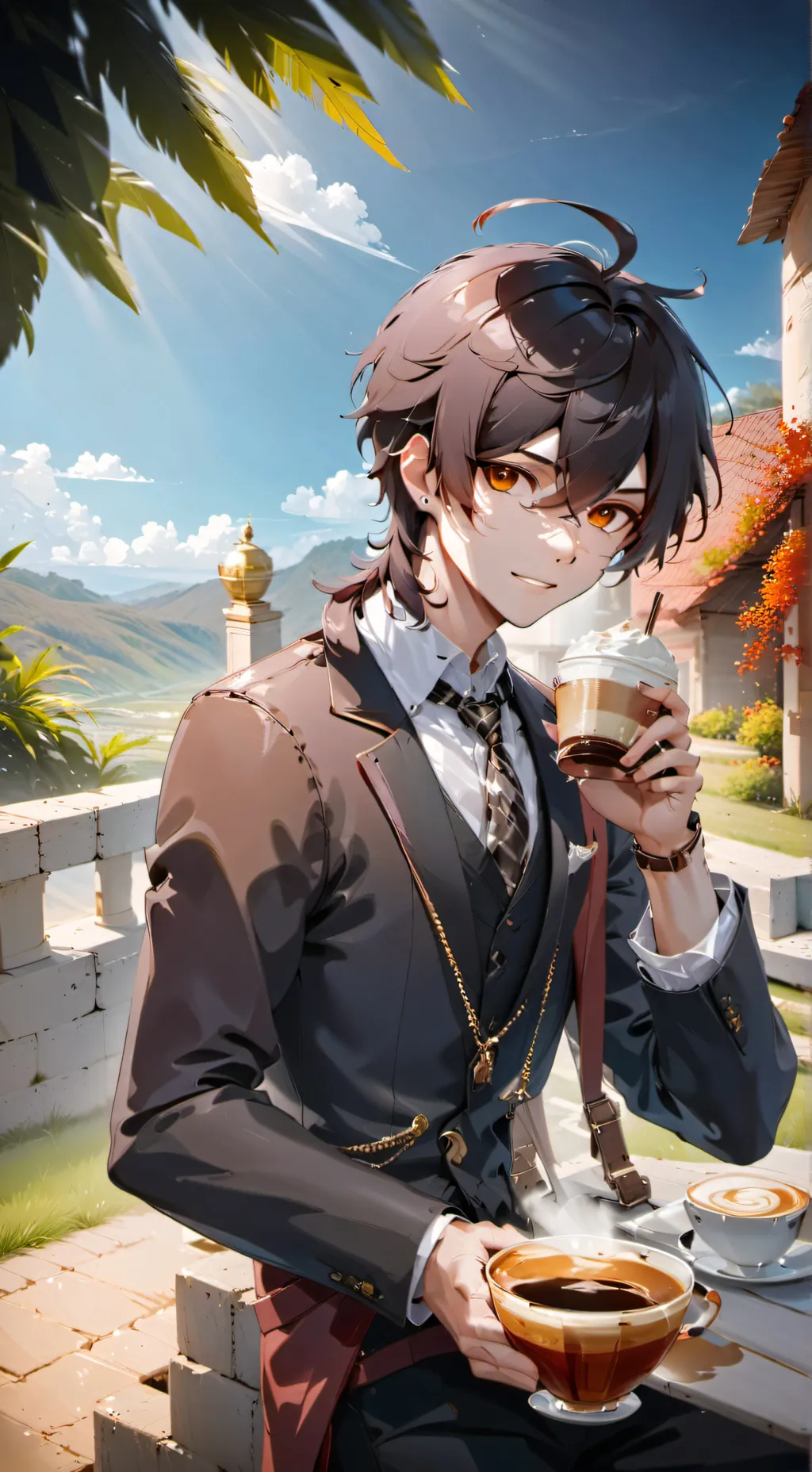 ai character: ❤️ César ❤️ background