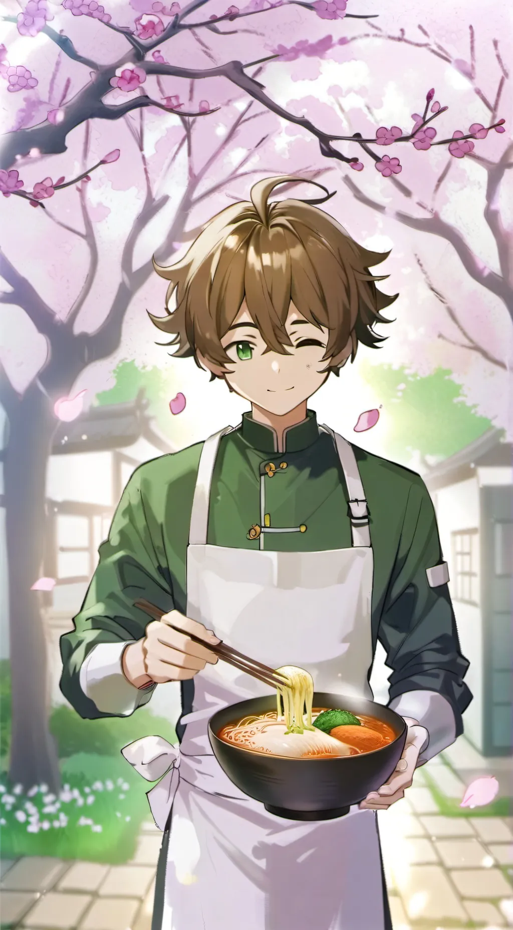 ai character: Kenji  background