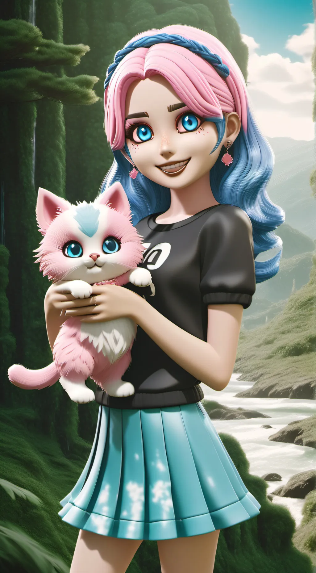 ai character: Pinki background