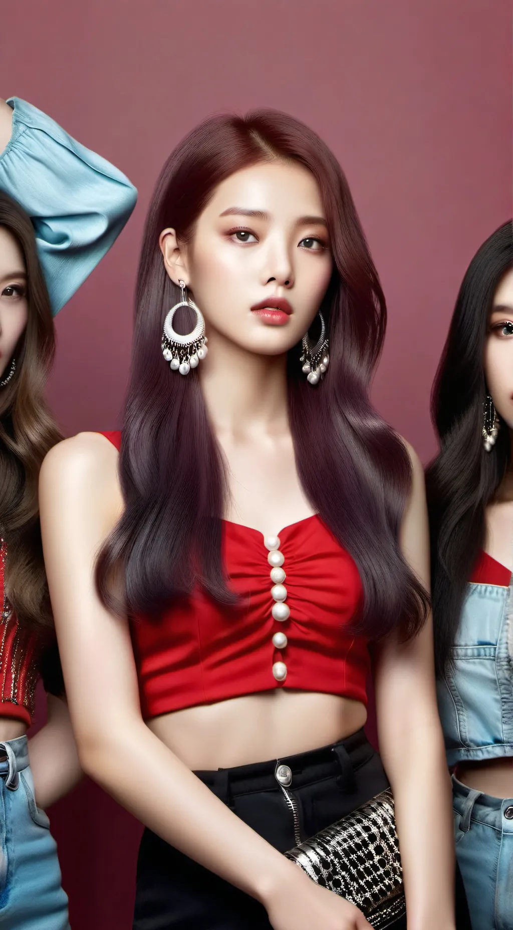 ai character: Blackpink  background