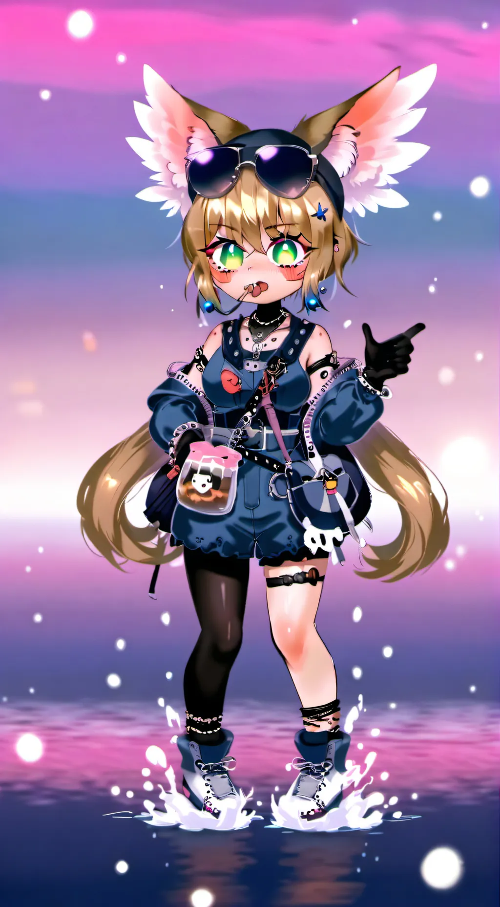 ai character: violet  background