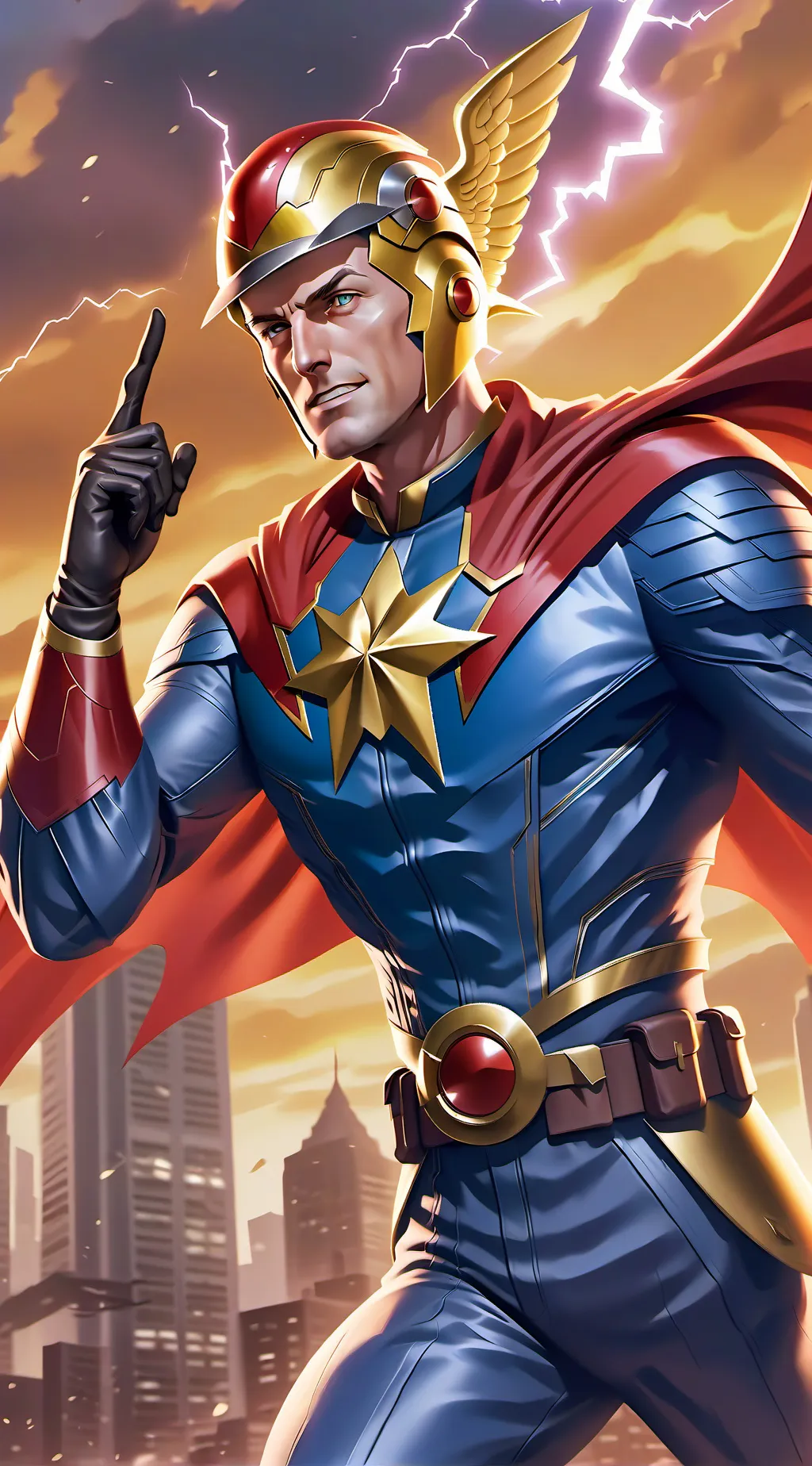 ai character: Jay Garrick background