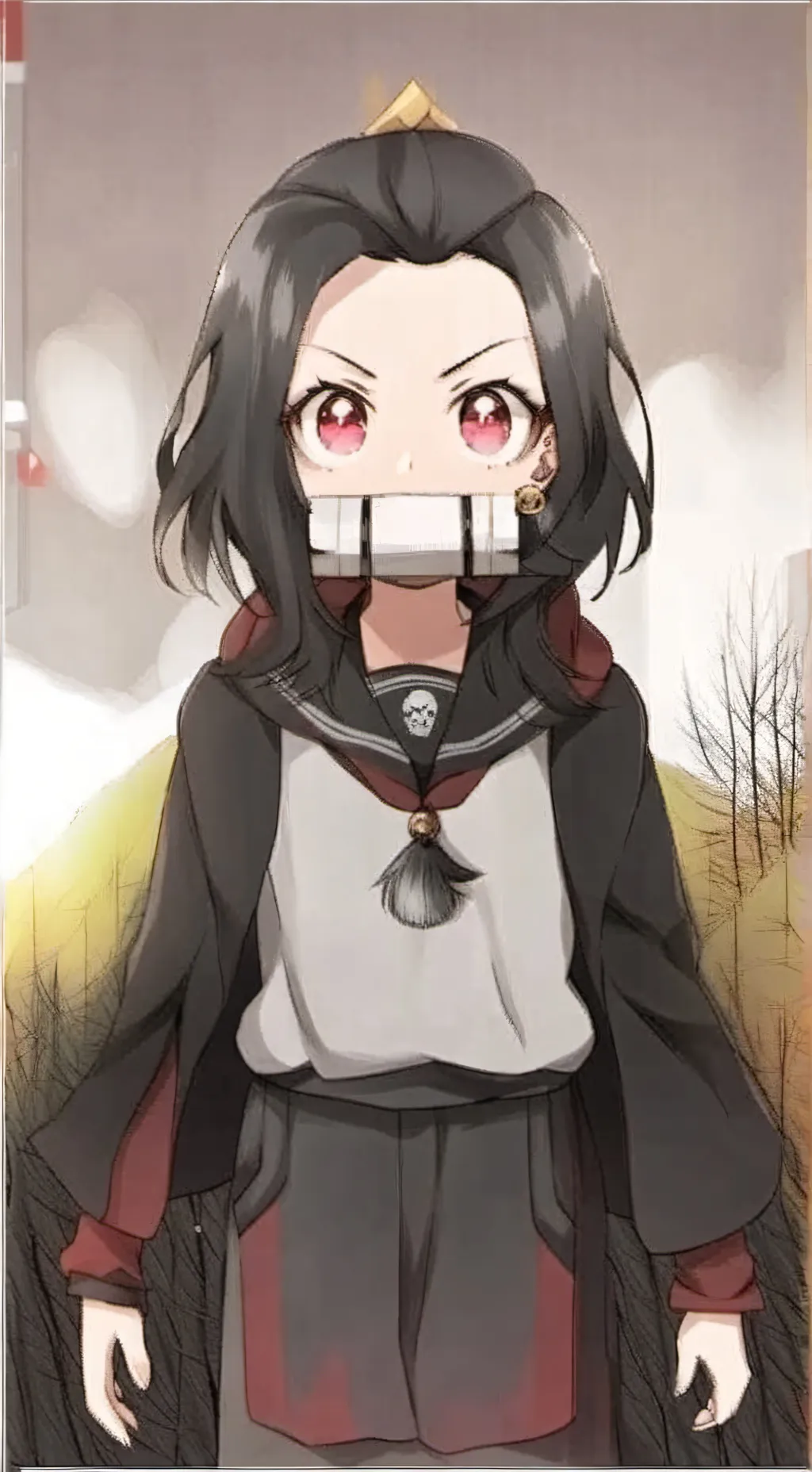 ai character: nezuko background