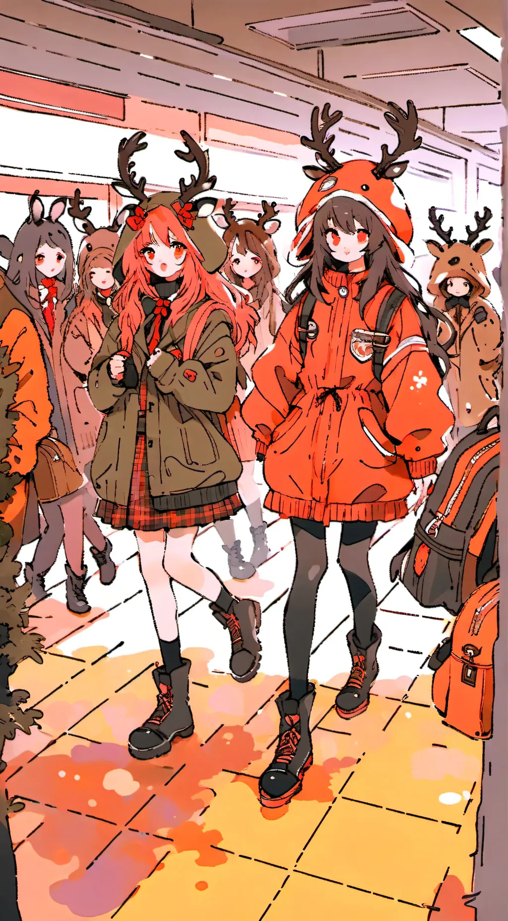 ai character: Scho of deer girls background