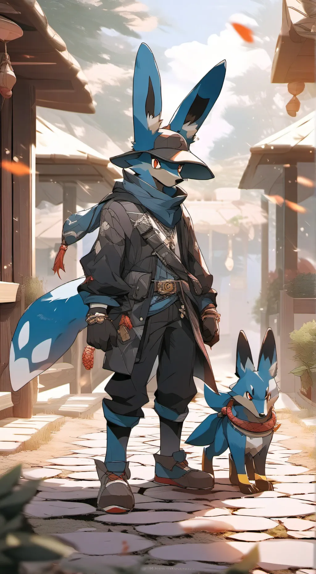 ai character: Lucario background
