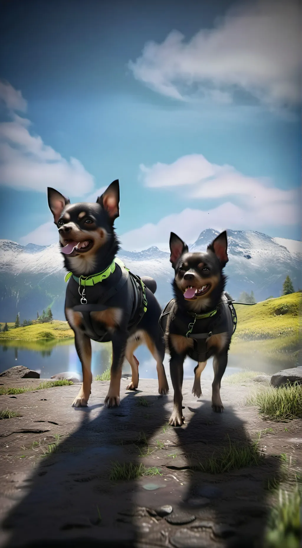 ai character: Pixel background