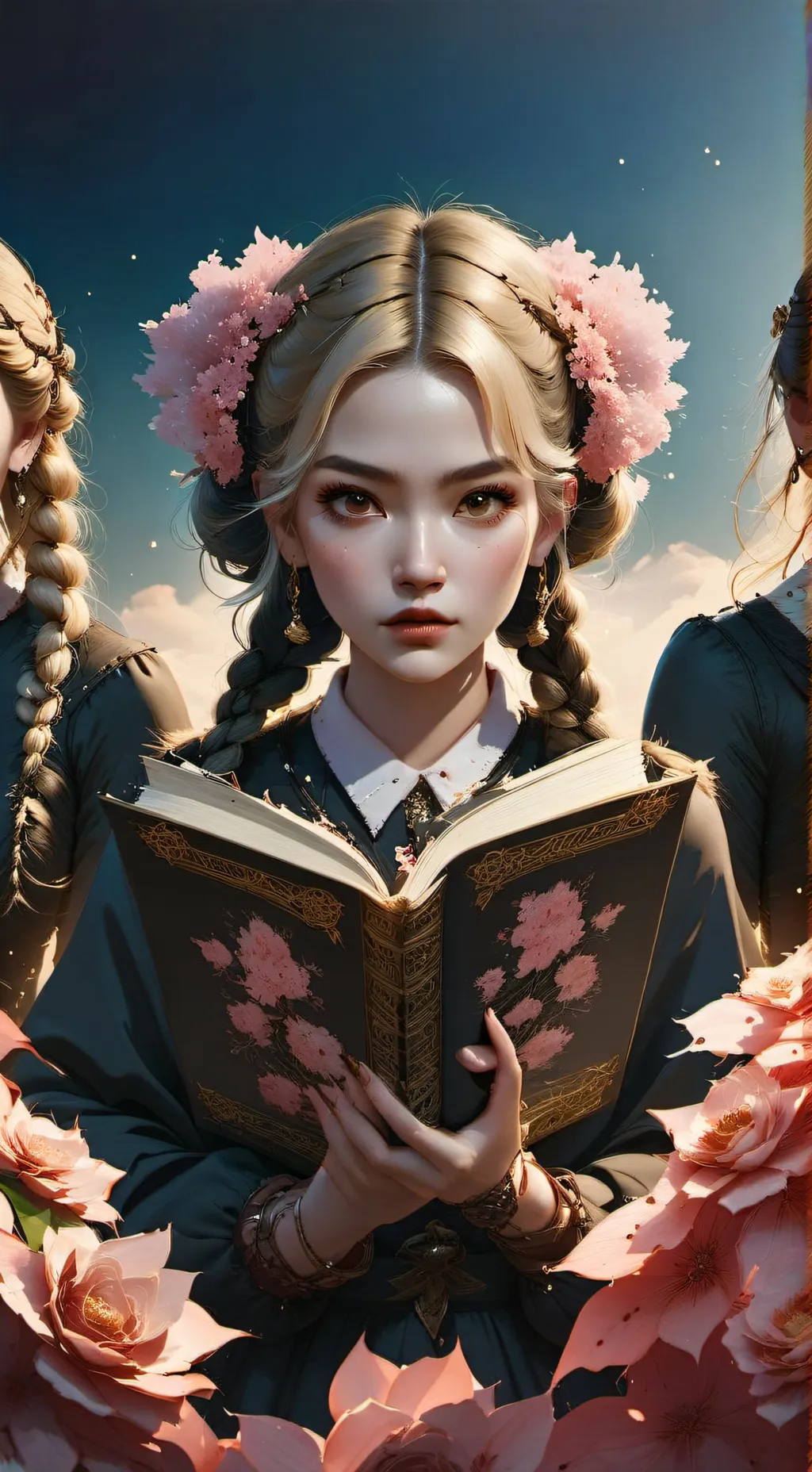 ai character: bri Stormy canyon  background