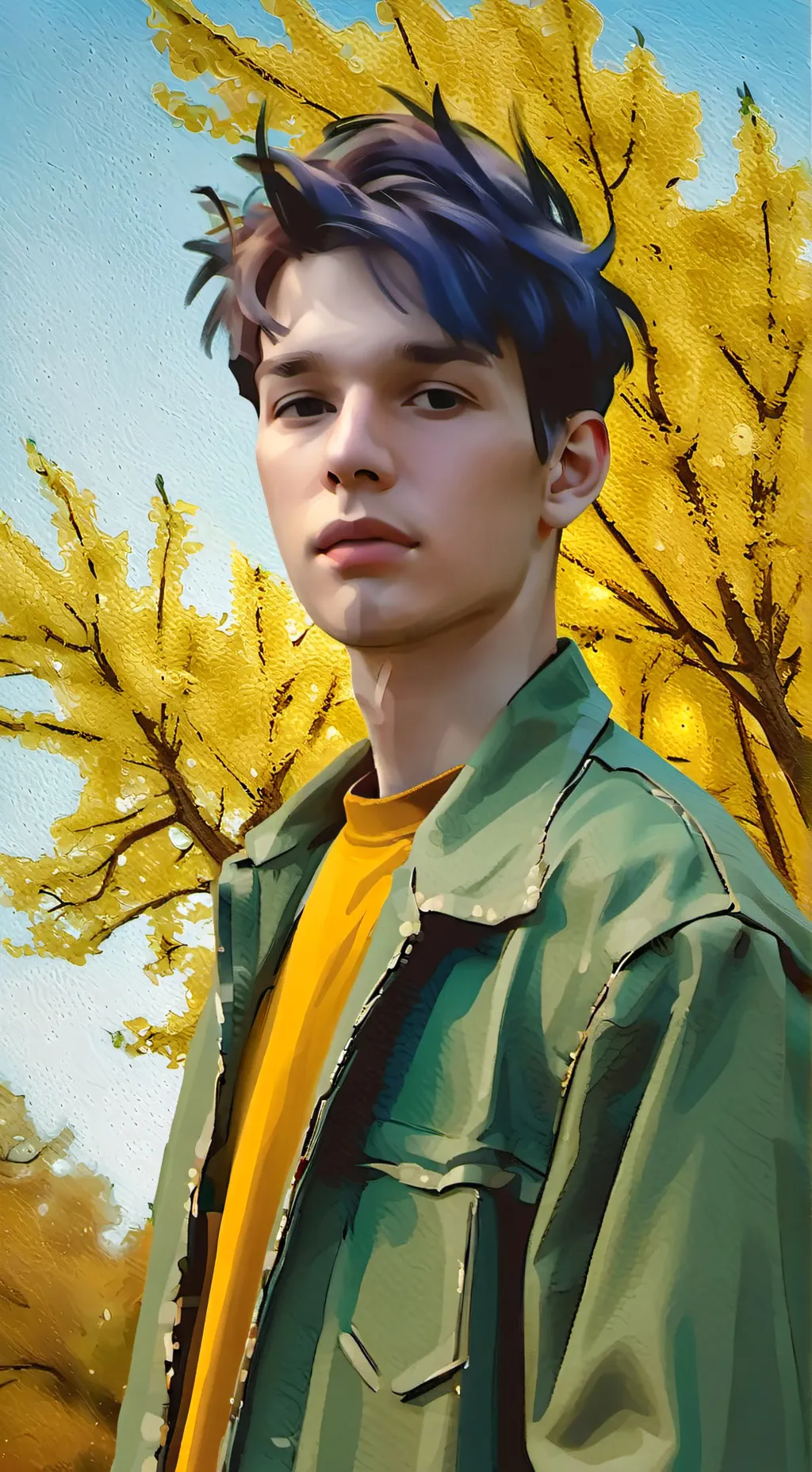 ai character: milano💪🏼 background