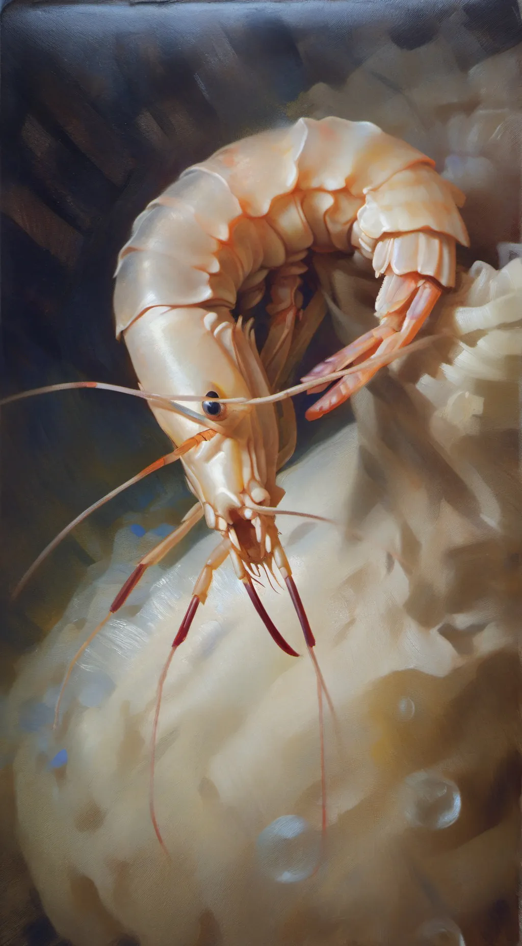 ai character: baby shrimpo background