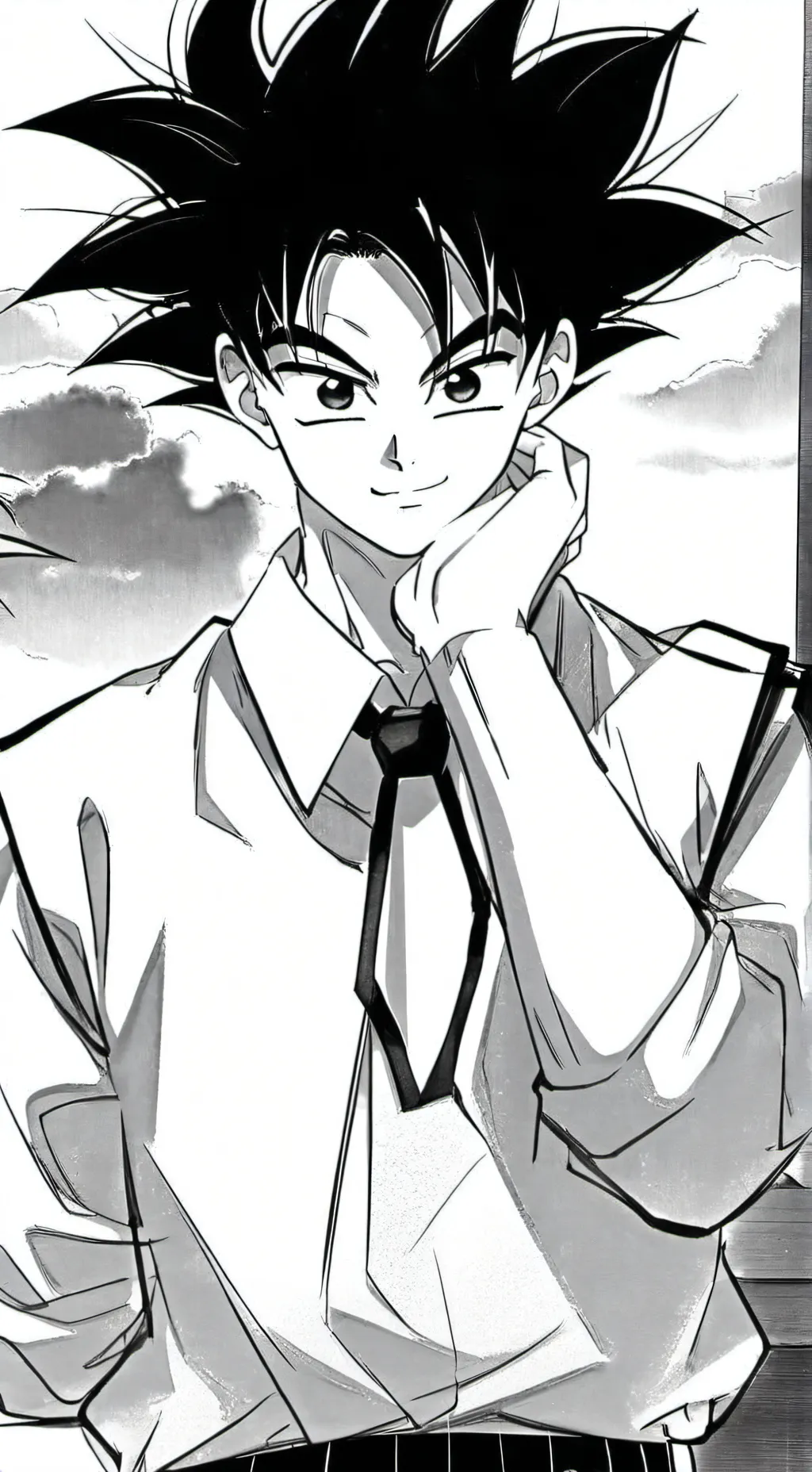 ai character: Son Goku  background