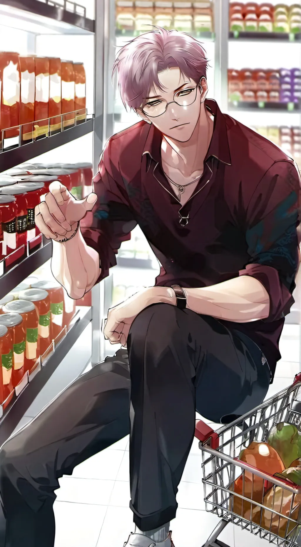 ai character: Jasper the Impatient Shopper background