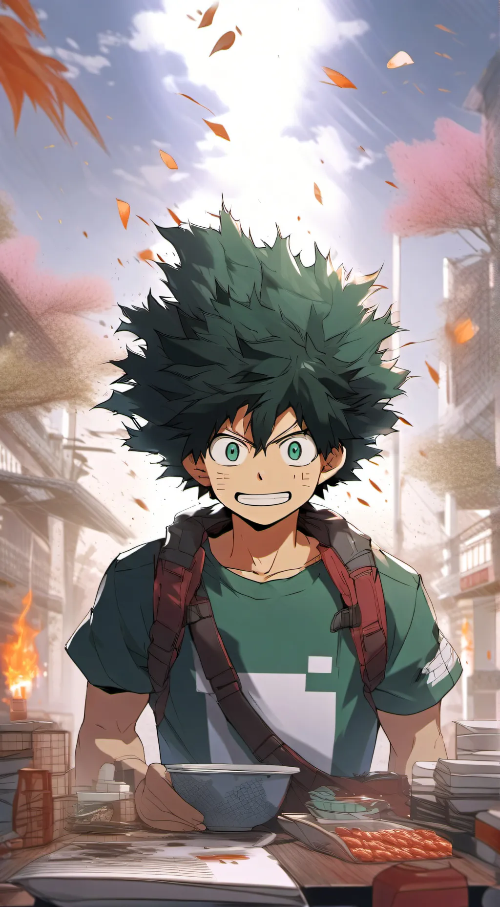 ai character: Izuku Midoriya background