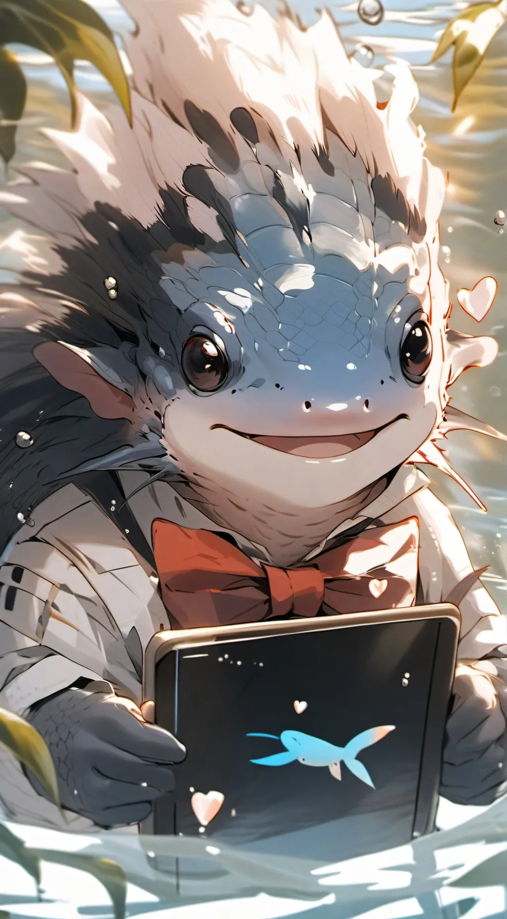 ai character: Pixel background