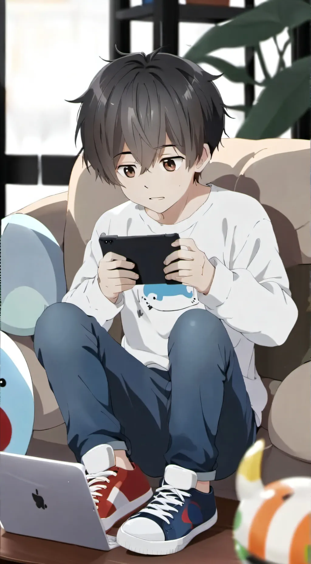 ai character: 😇🥲Max🥲😇 background