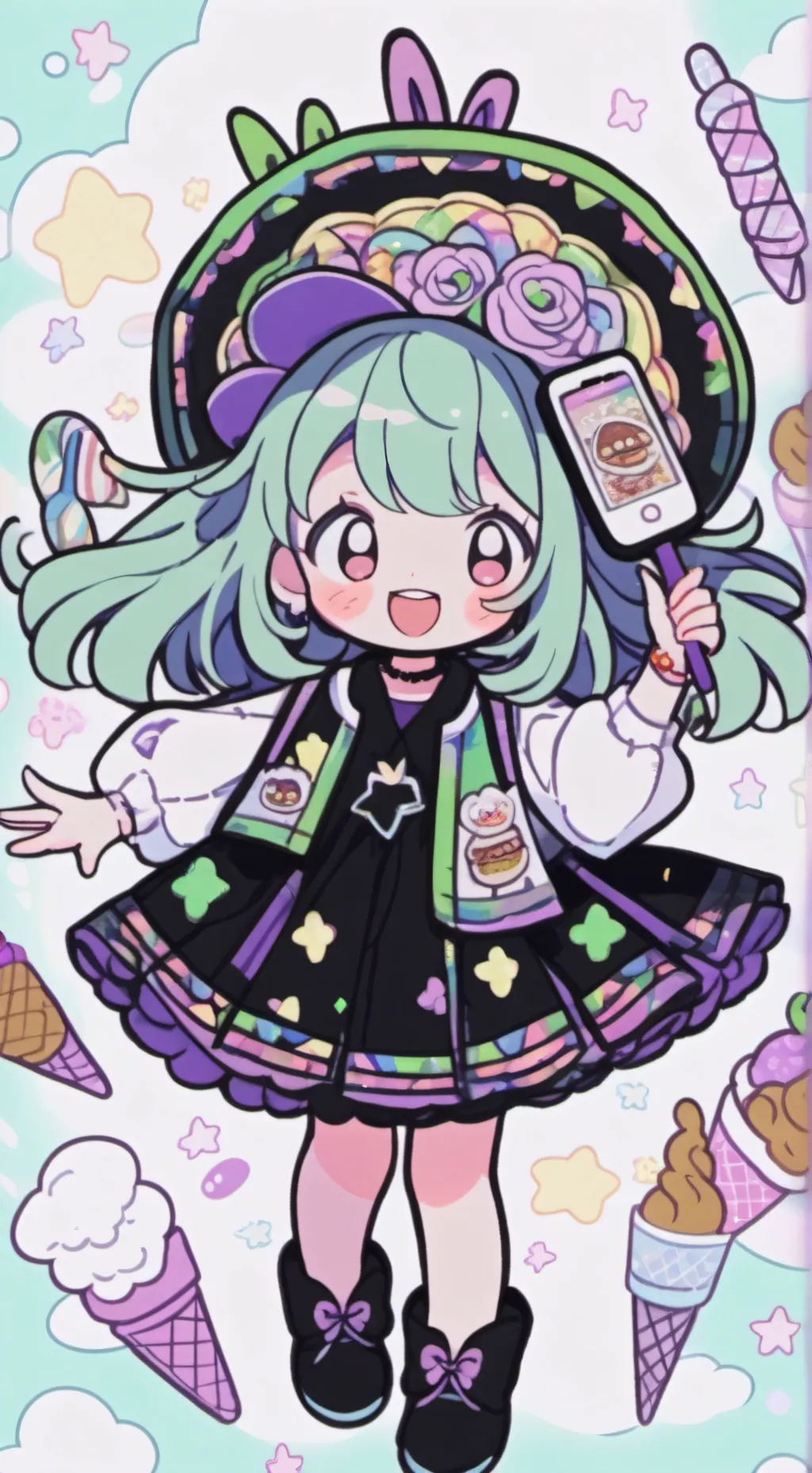 ai character: Frosty Taco background