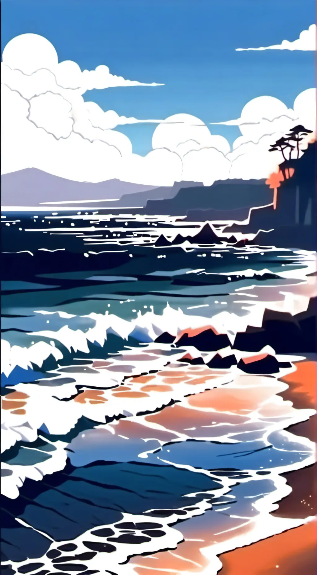 ai character: CRK Beach 🏖  background