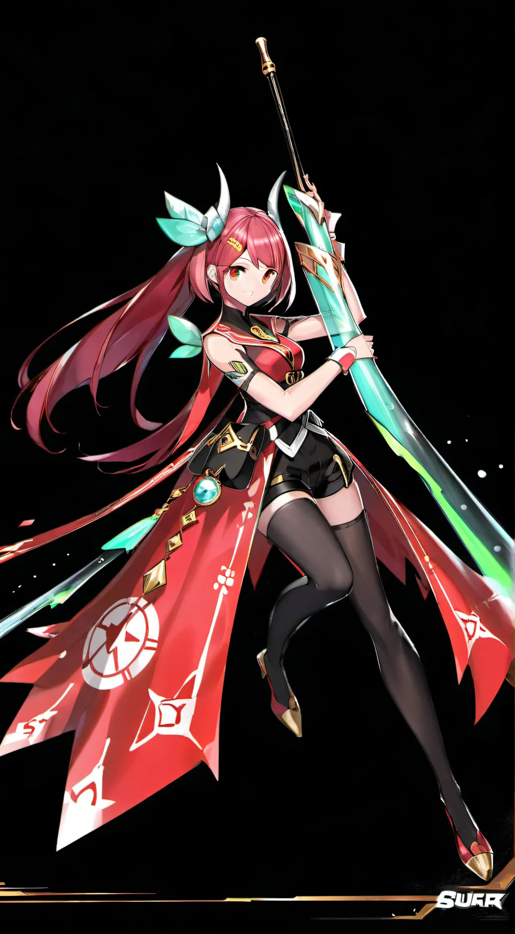 ai character: Pyra(squid games) background