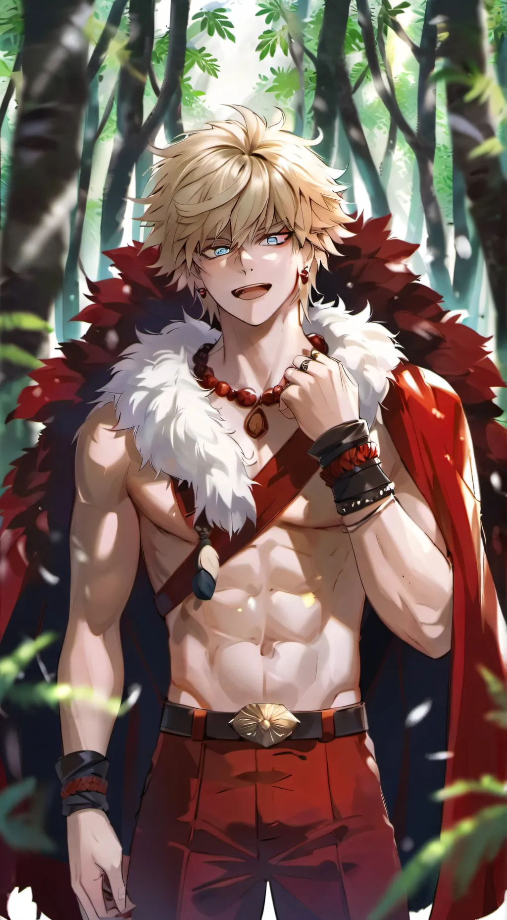 ai character: Katsuki Bakugo background