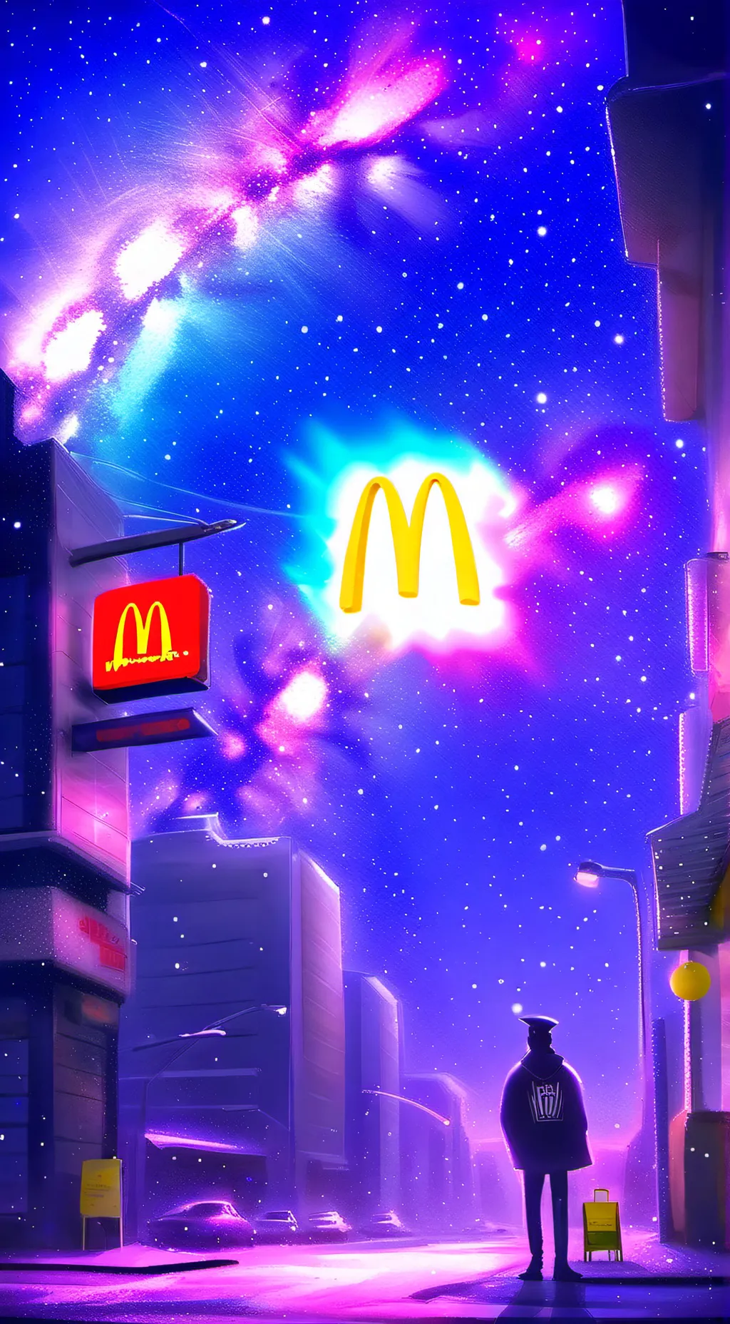 ai character: hiring at McDonald background