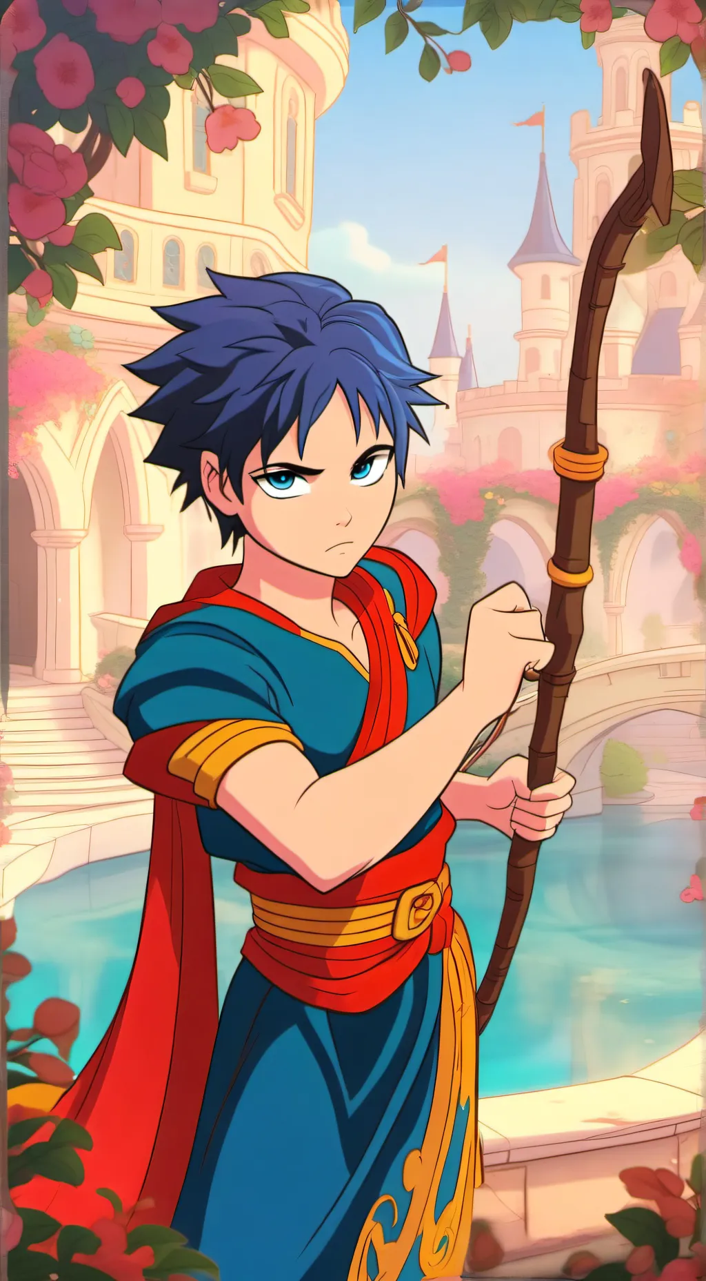 ai character: clay background