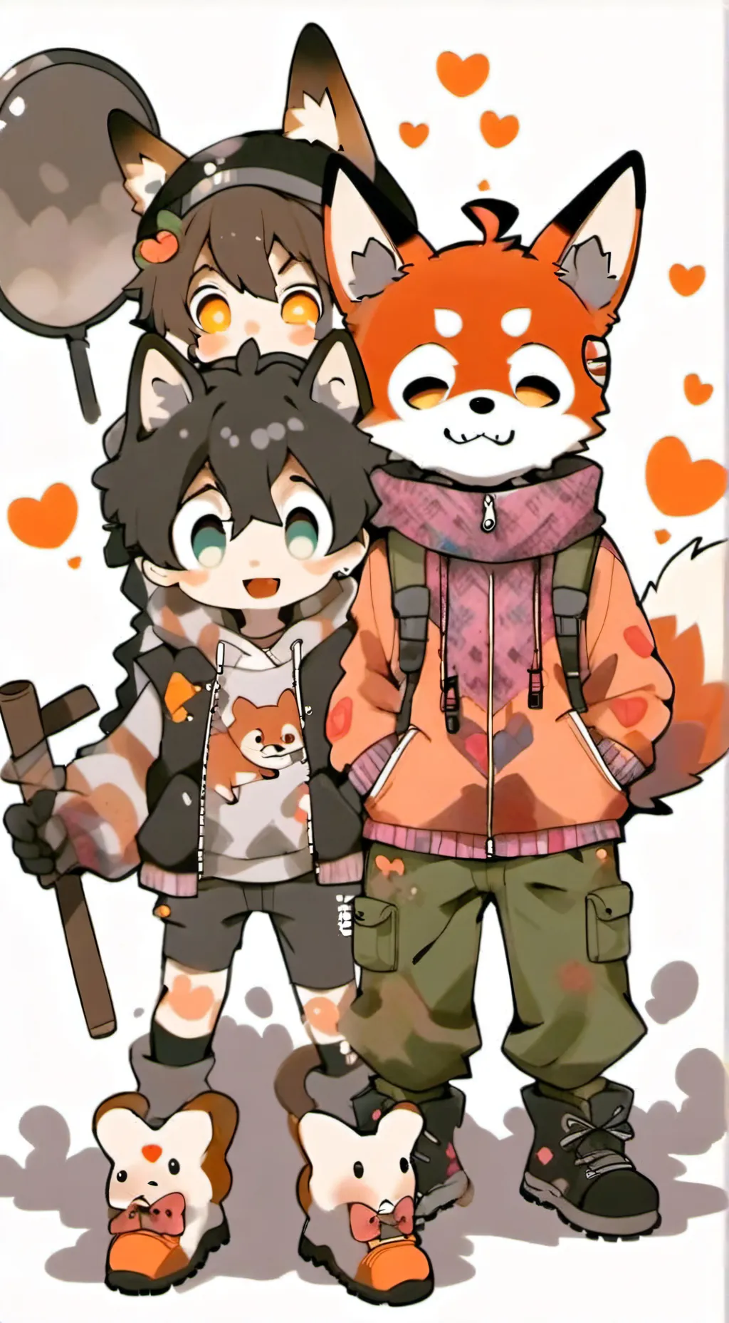 ai character: bonnie X foxy/you  background