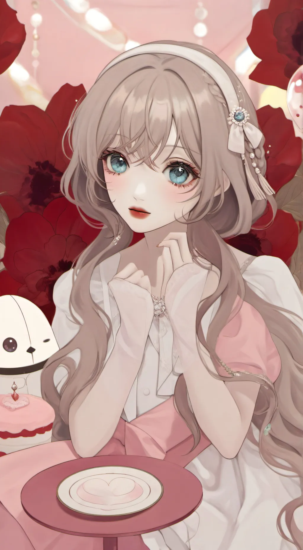 ai character: birthday background