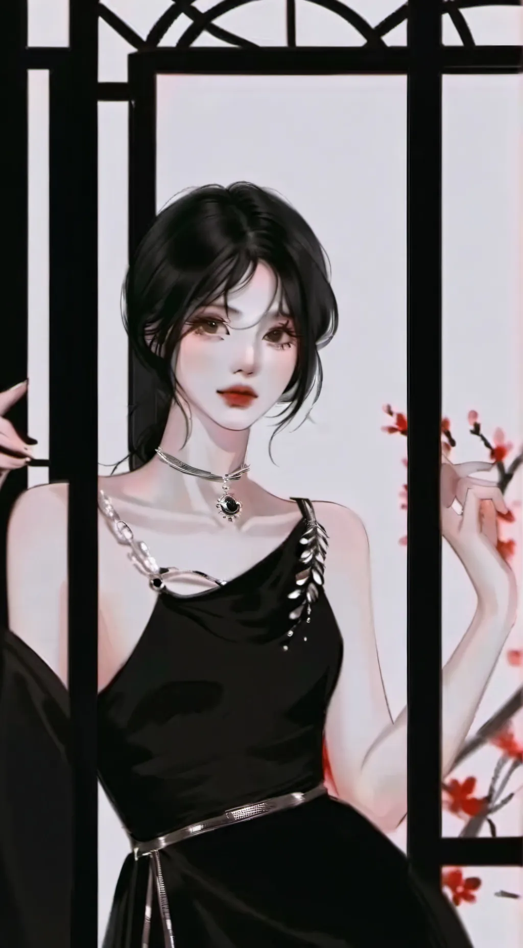 ai character: katty✌🏻 background