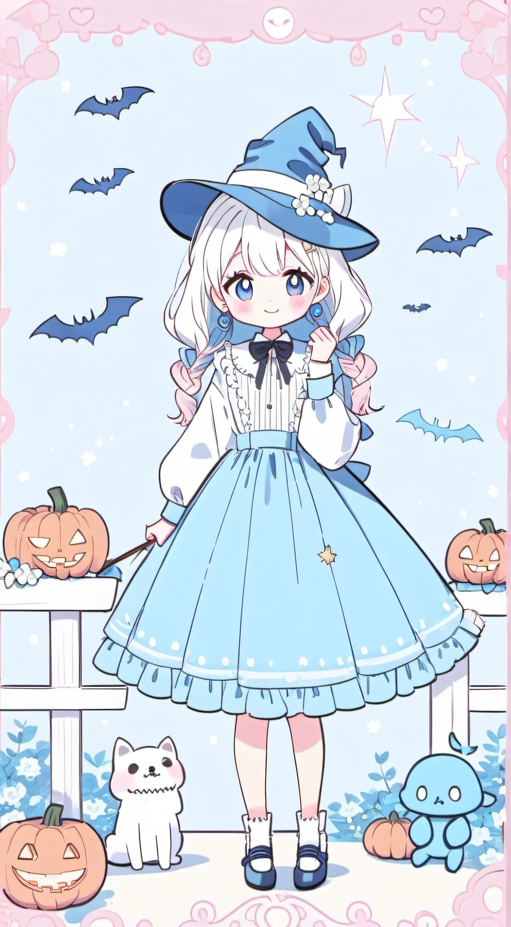 ai character: MHA Halloween 🎃  background