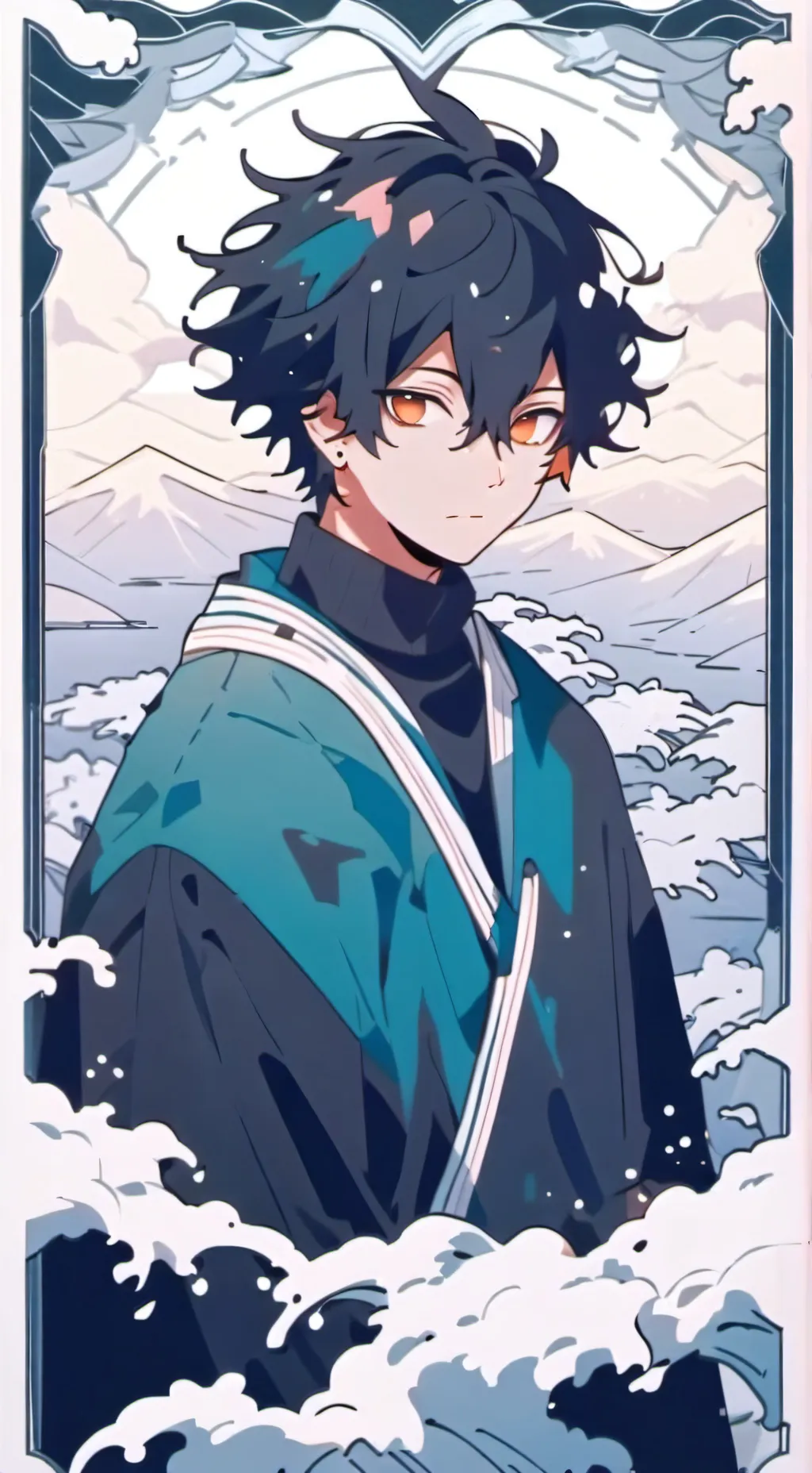 ai character: Dabi comfort background