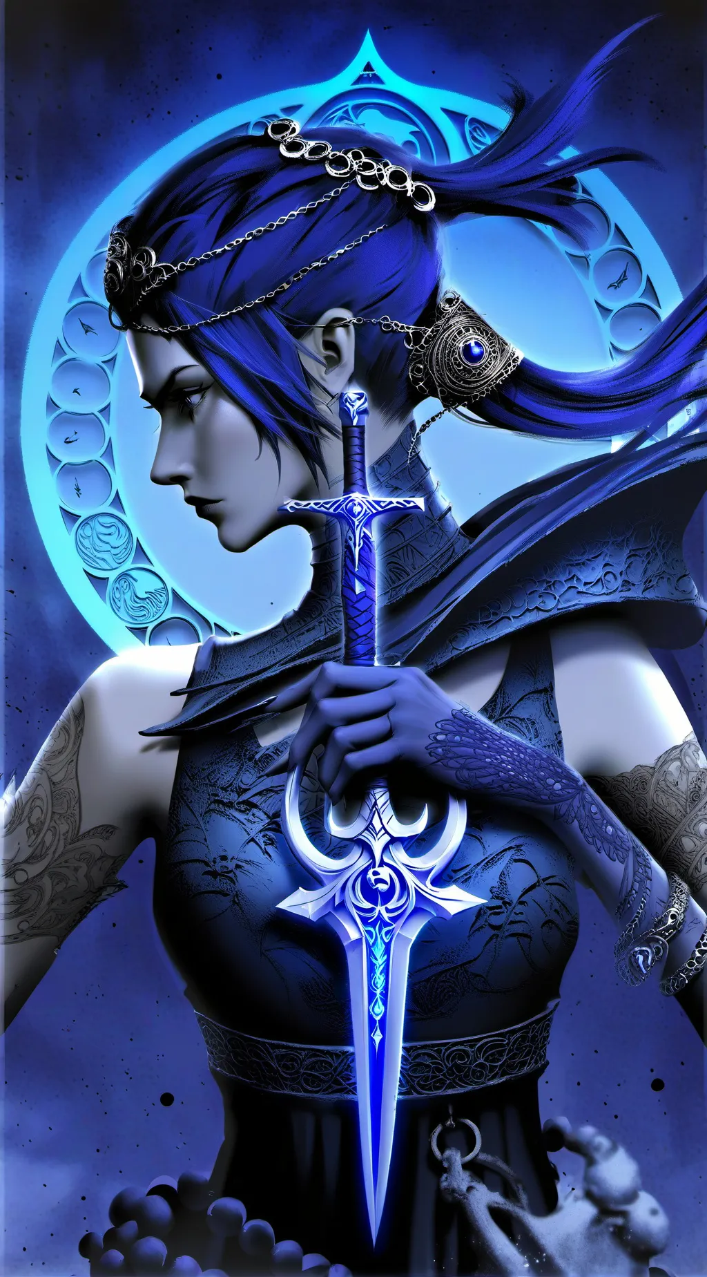 ai character: Luna background