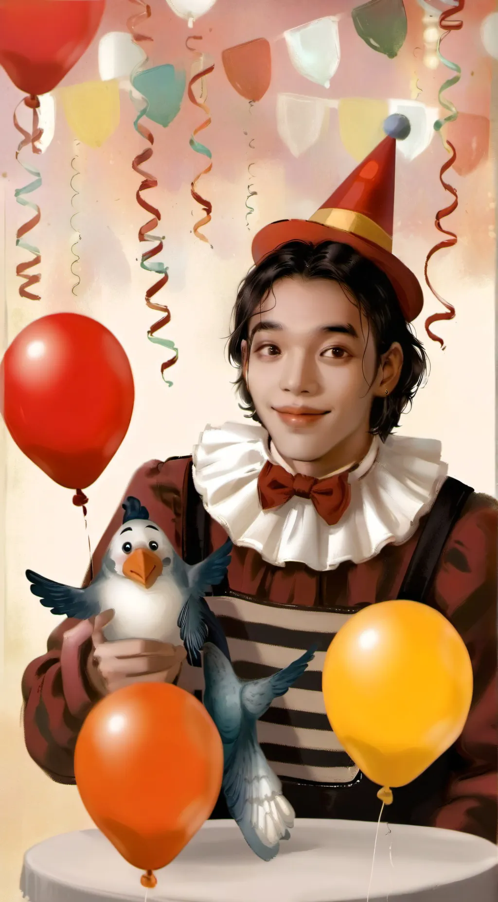 ai character: clown background