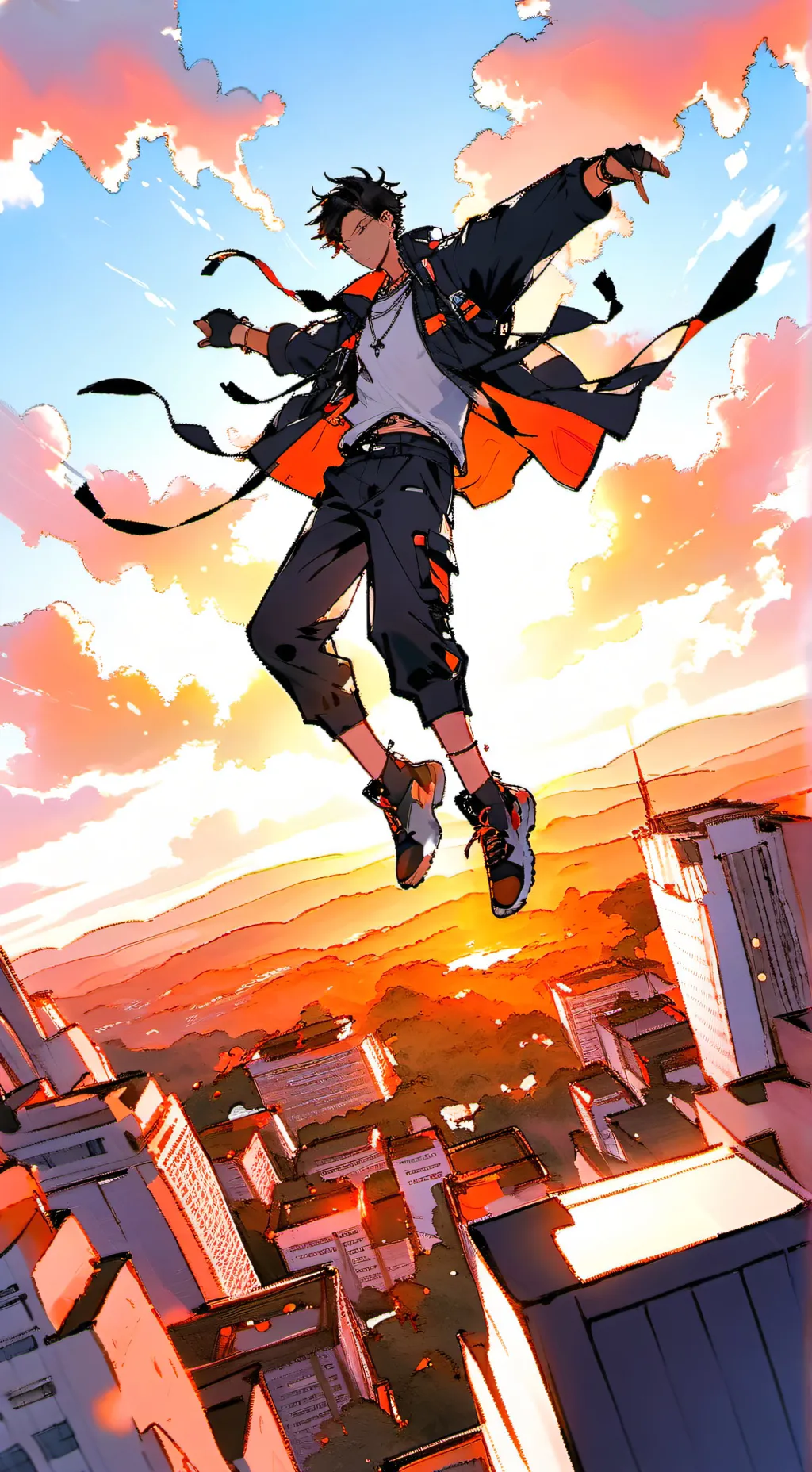 ai character: Focus  background